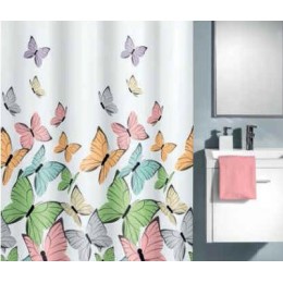 CORTINA BAñO BUTTERFLIES