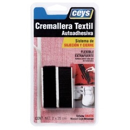 CREMALLERA TEXTIL CEYS NEGRO