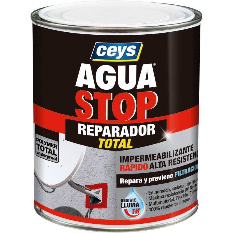 IMPERMEABILIZANTE AGUA STOP REPARADOR TOTAL 1KG GRIS