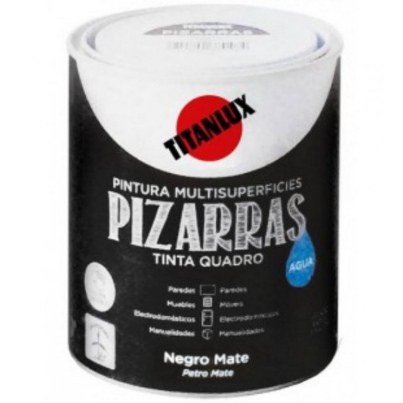 PINTURA PIZARRAS AL AGUA TITAN NEGRO