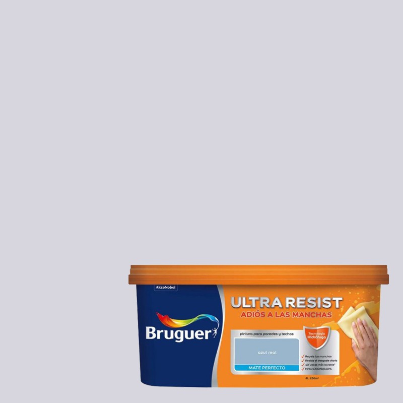 PINTURA PLáSTICA ANTIMANCHAS ULTRARESIST BRUGUER LILA FLORAL