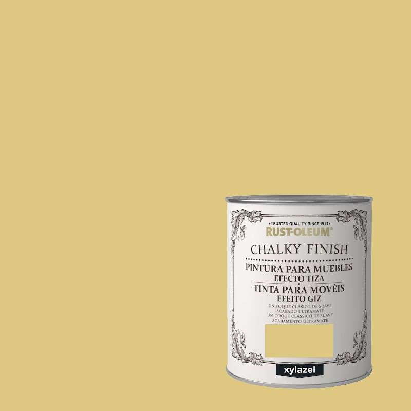 PINTURA EFECTO TIZA CHALKY FINISH XYLAZEL MOSTAZA