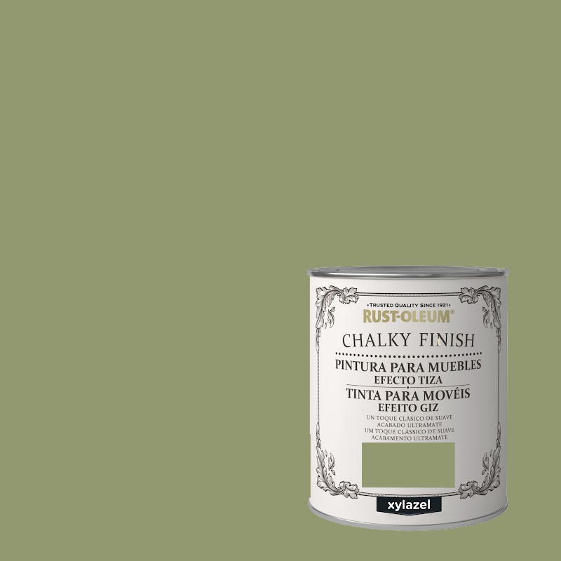 PINTURA EFECTO TIZA CHALKY FINISH XYLAZEL VERDE SALVIA