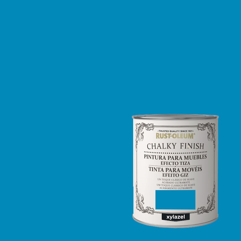 PINTURA EFECTO TIZA CHALKY FINISH XYLAZEL AZUL PROFUNDO