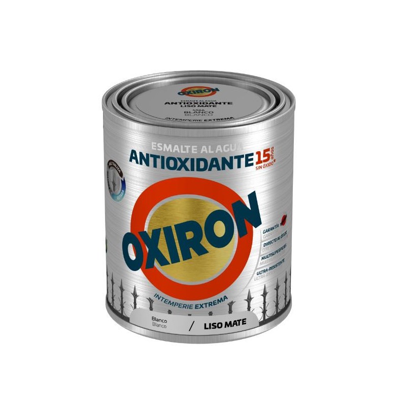 ESMALTE ANTIOXIDANTE OXIRON LISO AL AGUA TITAN BLANCO