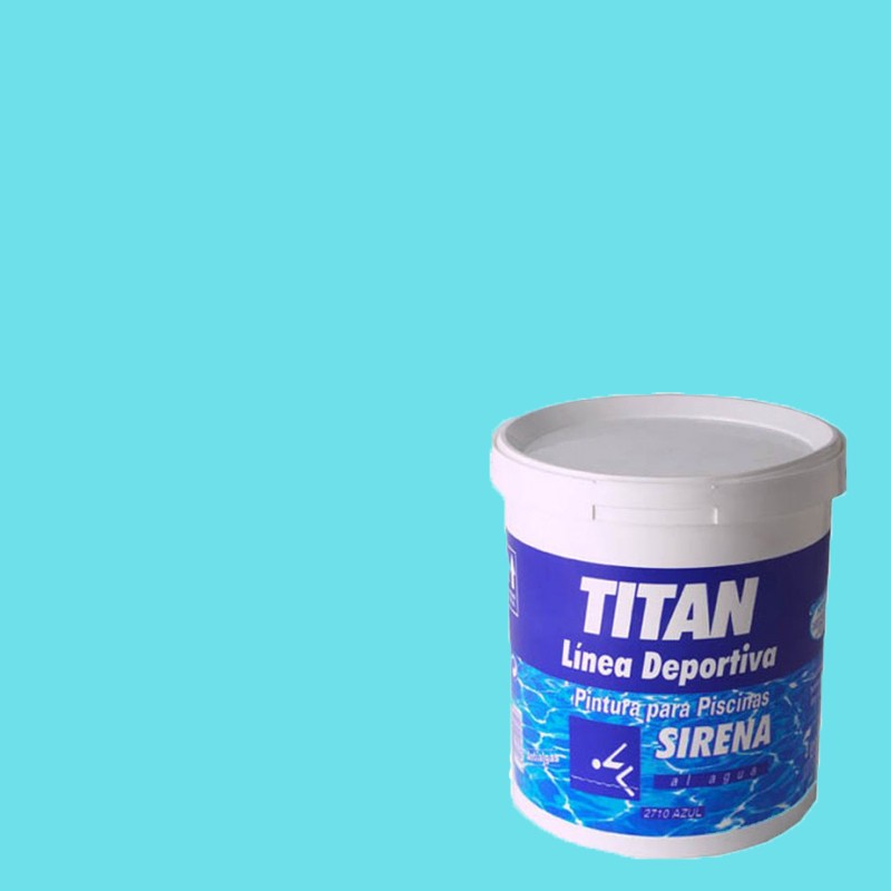 PINTURA PARA PISCINAS SIRENA AL AGUA TITAN AZUL