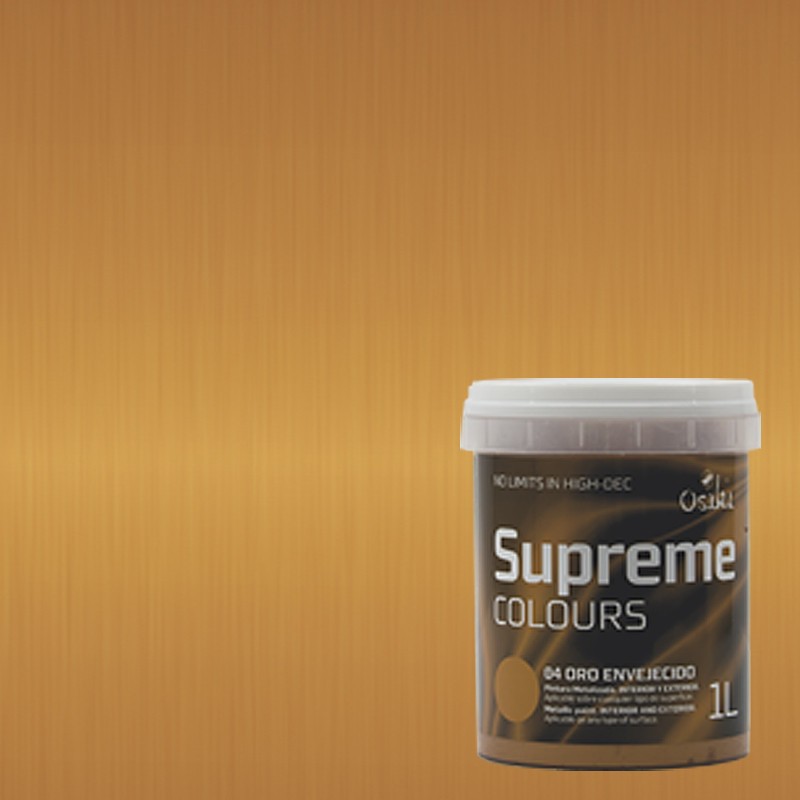 PINTURA METALIZADA AL AGUA SUPREME OSAKA ORO ENVEJECIDO