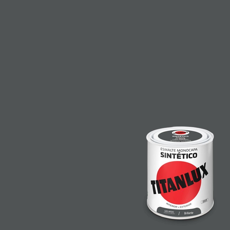 TITANLUX ESMALTE SINTETICO GRIS MEDIO