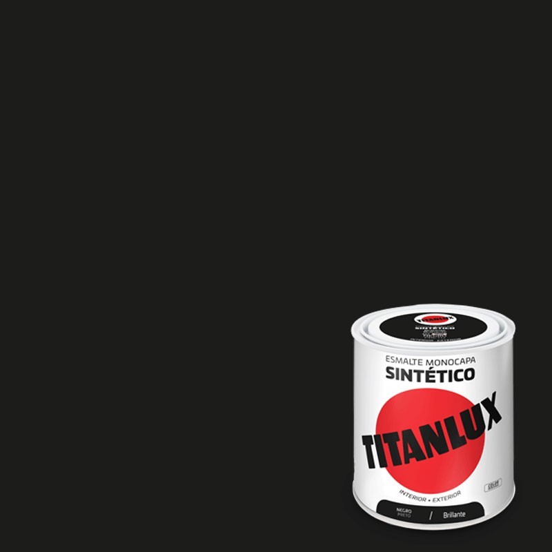 TITANLUX ESMALTE SINTETICO NEGRO