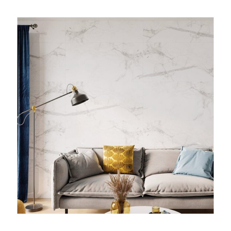 PANEL DECORATIVO SPC WALL CALACATTA SNOW