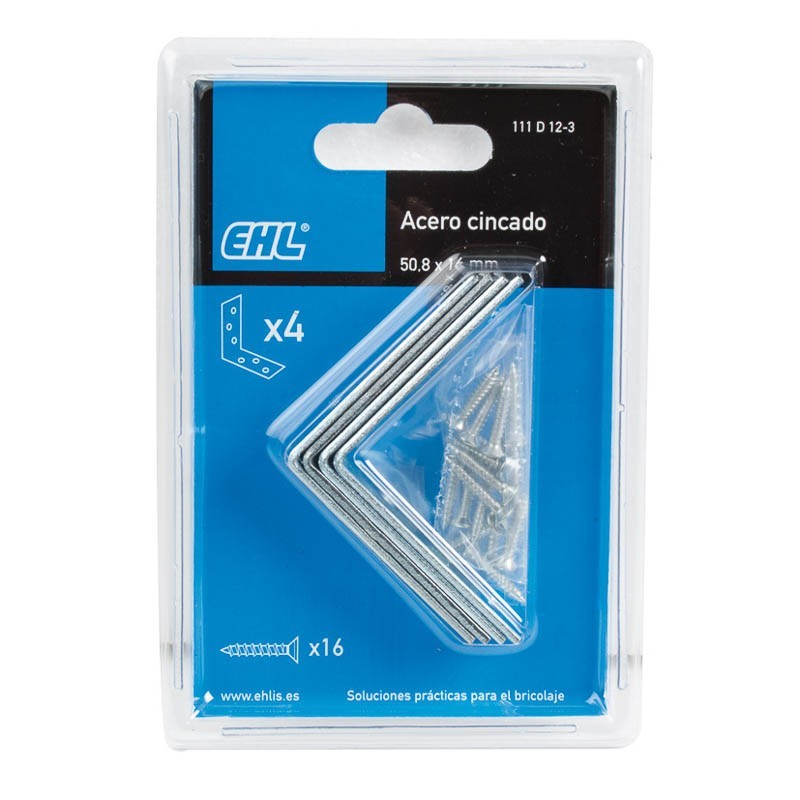 ESCUADRA ANGULO 60MM 4UDS. (111D12-4)