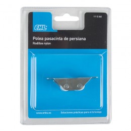 MIBRICOTIENDA persiana pasacintas metal 2 rodillos nylon de cinta 22  06050001