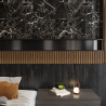Ambientes sofisticados con panel SPC negro brillante FastPanel.