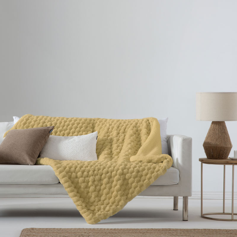 PLAID MARGOT OCRE