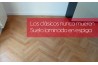 Suelo laminado en espiga