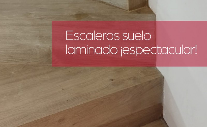 Escaleras en suelo laminado