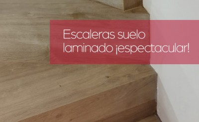 Escaleras en suelo laminado