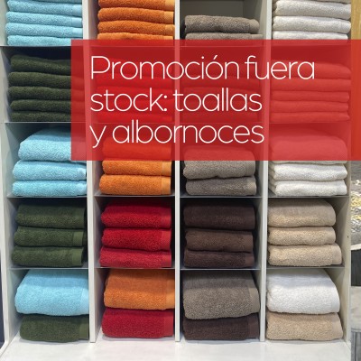 Liquidación stock temporada hogar toallas y albornoces