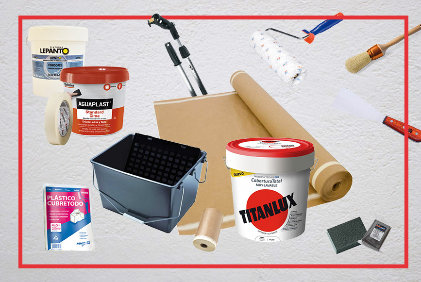 ------ PACK PARA PINTAR PAREDES DE COLOR BLANCO ------